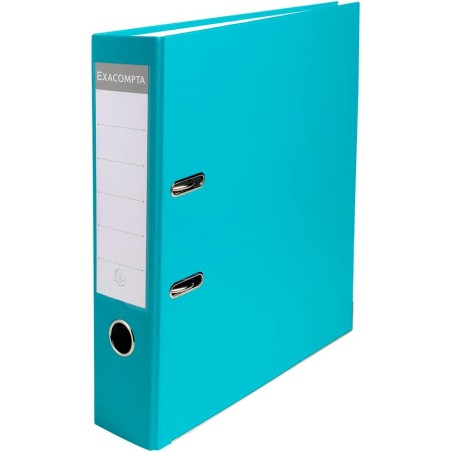 Exacompta - Réf. 918413B - Carton de 20 classeurs à levier A4 - Dos 75 mm - Mécanique 80 mm - Dimensions extérieures : 31,8 x 28