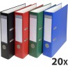 Exacompta - réf.918400B - Carton de 20 classeurs à levier A4 - Dos de 75 mm - Mécanique 80 mm - Dimensions extérieures : 31,8 x 