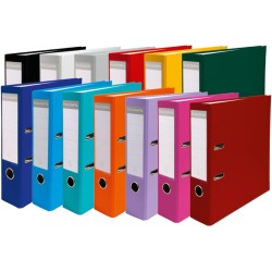 Exacompta - réf.918400B - Carton de 20 classeurs à levier A4 - Dos de 75 mm - Mécanique 80 mm - Dimensions extérieures : 31,8 x 