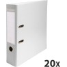 Exacompta - Réf. 918402B - Carton de 20 classeurs à levier A4 - Dos 80 mm - Mécanique 80 mm - Dimensions extérieures : 31,8 x 28