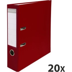 Exacompta - Réf. 918418B - Carton de 20 classeurs à levier A4 - Dos 75 mm - Mécanique 80 mm - Dimensions extérieures : 31,8 x 28