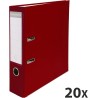 Exacompta - Réf. 918418B - Carton de 20 classeurs à levier A4 - Dos 75 mm - Mécanique 80 mm - Dimensions extérieures : 31,8 x 28