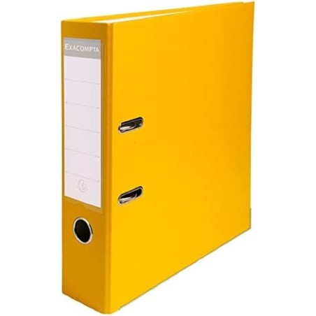 Exacompta - Réf. 918404B - Carton de 20 classeurs à levier A4 - Dos 75 mm - Mécanique 80 mm - Dimensions extérieures : 31,8 x 28