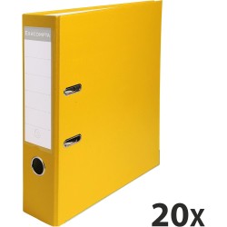Exacompta - Réf. 918404B - Carton de 20 classeurs à levier A4 - Dos 75 mm - Mécanique 80 mm - Dimensions extérieures : 31,8 x 28