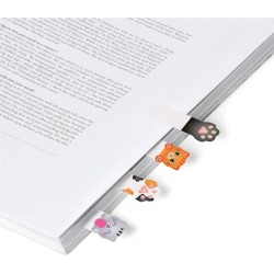 Legami - Marque-page autocollants Keep in Mind, 80 marque-page autocollants (20 x 4), autocollants inscriptibles et amovibles, t