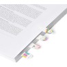 Legami - Marque-Page Keep in Mind, 80 Autocollants (20 x 4), Inscriptibles et Amovibles, Thème Licorne 7 x 5,5 cm