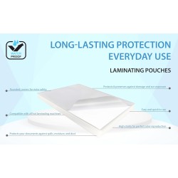 Jansen - A3 2x125 microns Pochettes de plastification brillantes, Pack de 100 - L'emballage peut varier