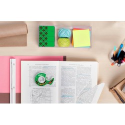 Scotch Magic Tape, Rouleaux de Ruban Adhésif Transparent avec Dévidoir, Lot de 3, Ruban de 19mm x 7.5m - Idéal pour le Bureau et