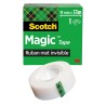 Scotch Ruban Magic - 1 Rouleau, 19 mm x 33 m - Ruban Adhésif à Usage Général pour la Réparation, l'Etiquetage et la Fermeture de