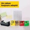 Scotch Ruban Magic - 1 Rouleau, 19 mm x 33 m - Ruban Adhésif à Usage Général pour la Réparation, l'Etiquetage et la Fermeture de