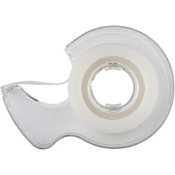 Scotch Crystal Ruban Adhésif Transparent, 2 Rouleaux avec Dévidoir Manuel + 1 Rouleau GRATUIT, 19 mm x 7,5 m – Ruban Transparent