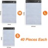 120Pcs enveloppe plastique expedition L/M/S mix, emballage colis vetement, pochette envoie vinted, Autoadhésive sachet Colis, Op