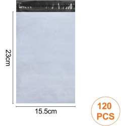 120Pcs enveloppe plastique expedition, emballage colis vetement, pochette envoie vinted, Autoadhésive sachet Colis, Opaques sac,