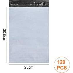 120Pcs enveloppe plastique expedition, emballage colis vetement, pochette envoie vinted, Autoadhésive sachet Colis, Opaques sac,