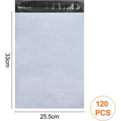 120Pcs enveloppe plastique expedition, emballage colis vetement, pochette envoie vinted, Autoadhésive sachet Colis, Opaques sac,
