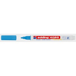 edding 4085 Marqueur craie liquide - bleu clair - 1 feutre craie liquide - pointe ronde 1-2mm - feutre craie effacable pour écri
