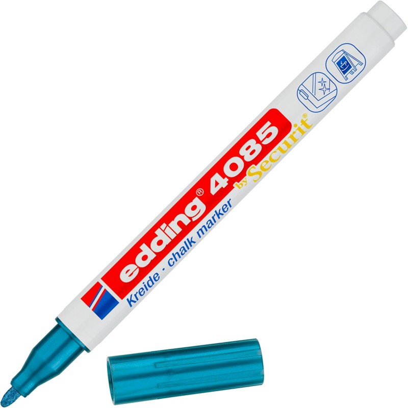 4085 Marqueur craie liquide 4085. Couleur bleu métallisé. Pointe fine