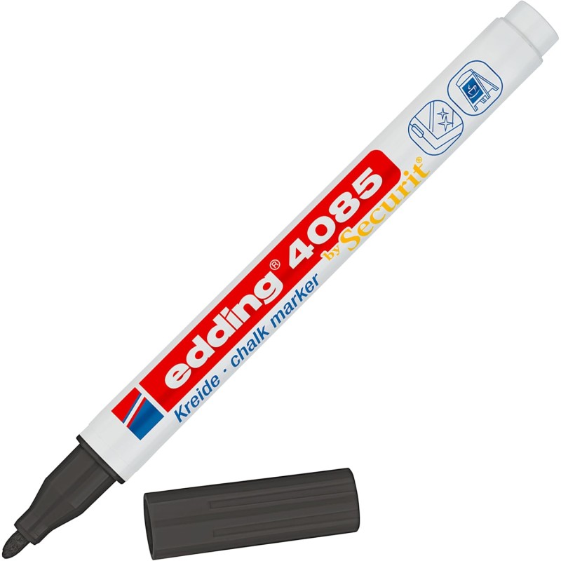 Chalkstift edding par Securit 4085 environ 1 à 2 mm noir