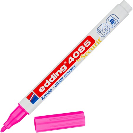 4085 Marqueur craie liquide 4085. Couleur rose fluorescent. Pointe fine