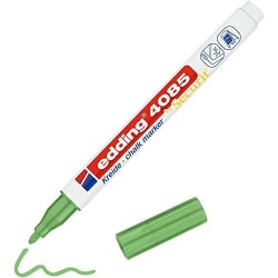 edding 4085 Marqueur craie liquide - vert métallisé - 1 feutre craie liquide - 1-2 mm - feutre craie effacable pour écrire sur l