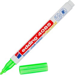 4085 Marqueur craie liquide 4085. Couleur vert fluorescent. Pointe fine