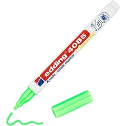 4085 Marqueur craie liquide 4085. Couleur vert fluorescent. Pointe fine