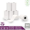LYNNE - Rouleau TPE Carte Bancaire 57x35x12 - Bobine papier thermique 57mm x 14m x 12mm - Papier Rouleaux TPE - Rouleau CB therm