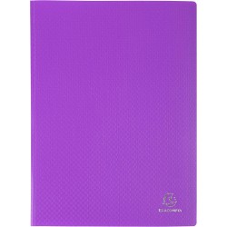 Exacompta - Réf. 8860E - 1 Protège-documents OPAK - 60 pochettes cristal lisse - 120 vues - pour format A4 - dimensions 24 x 32 