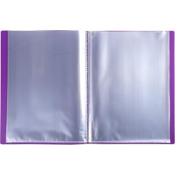 Exacompta - Réf. 8866E - 1 Protège-documents OPAK - 60 pochettes cristal lisse - 120 vues - pour format A4 - dimensions 24 x 32 