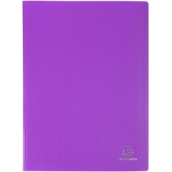 Exacompta - Réf. 8866E - 1 Protège-documents OPAK - 60 pochettes cristal lisse - 120 vues - pour format A4 - dimensions 24 x 32 
