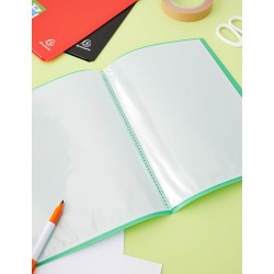 Exacompta - Réf. 8820E - Paquet de 10 Protège-documents OPAK - 20 pochettes cristal lisse - 40 vues - pour format A4 - dimension