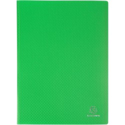 Exacompta - Réf. 8840E - Carton de 10 Protège-documents OPAK - 40 pochettes cristal lisse - 80 vues - pour format A4 - dimension