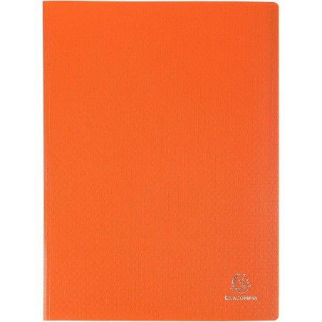 Exacompta - réf. 88224e - carton de 20 protège-documents opak - 20 pochettes cristal lisse - 40 vues - pour format a4 - dimensio