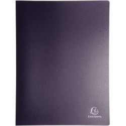 Exacompta - Réf. 8830E - 1 Protège-documents OPAK - 30 pochettes cristal lisse - 60 vues - pour format A4 - dimensions 24 x 32 c