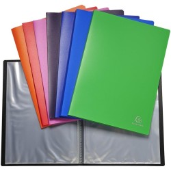 Exacompta - Réf. 8830E - 1 Protège-documents OPAK - 30 pochettes cristal lisse - 60 vues - pour format A4 - dimensions 24 x 32 c