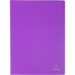 Exacompta - Réf. 8840E - 1 Protège-documents OPAK - 40 pochettes cristal lisse - 80 vues - pour format A4 - dimensions 24 x 32 c