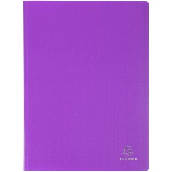 Exacompta - Réf. 88100E - 1 Protège-documents OPAK - 100 pochettes cristal lisse - 200 vues - pour format A4 - dimensions 24 x 3
