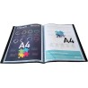 Exacompta - Réf. 8861E - Carton de 8 Protège-documents OPAK - 60 pochettes cristal lisse - 120 vues - pour format A4 - dimension