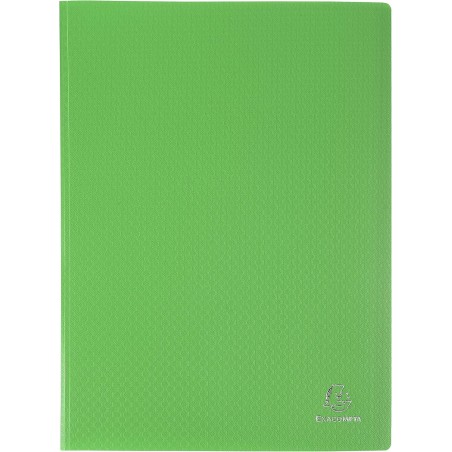 EXACOMPTA Protège-documents en polypropylène 5/10e OPAK pochettes Cristal 200 vues - A4 Vert clair
