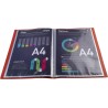 Exacompta - Réf. 8855E - 1 Protège-documents OPAK - 50 pochettes cristal lisse - 100 vues - pour format A4 - dimensions 24 x 32 