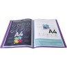 Exacompta - Réf. 88116E - 1 Protège-documents OPAK - 100 pochettes cristal lisse - 200 vues - pour format A4 - dimensions 24 x 3
