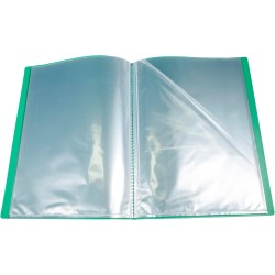 Exacompta - Réf. 8823E - Carton de 20 Protèges-documents OPAK - 20 pochettes cristal lisse - 40 vues - pour format A4 - dimensio