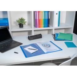 Exacompta - Réf. 8823E - Carton de 20 Protèges-documents OPAK - 20 pochettes cristal lisse - 40 vues - pour format A4 - dimensio