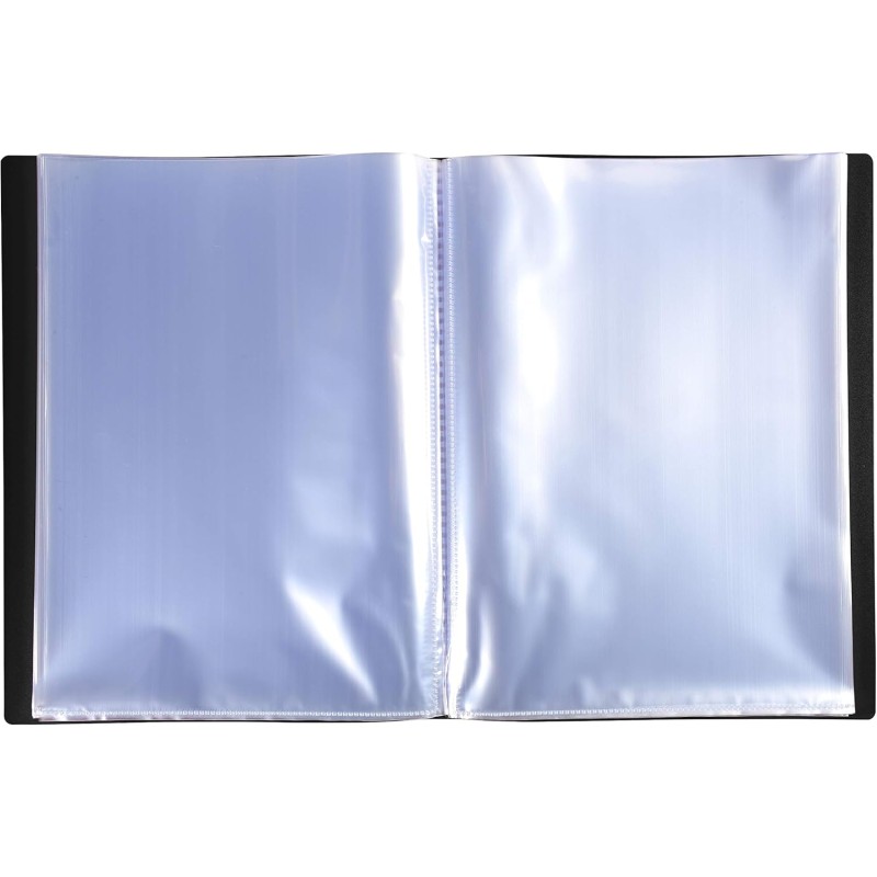 Exacompta - Réf. 8841E - Carton de 10 Protège-documents OPAK - 40 pochettes cristal lisse - 80 vues - pour format A4 - dimension