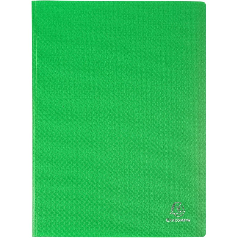 Exacompta - Réf. 88113E - Carton de 8 Protège-documents OPAK - 100 pochettes cristal lisse - 200 vues - pour format A4 - dimensi