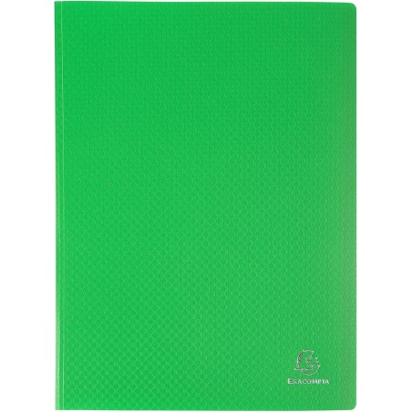 Exacompta - Réf. 88113E - Carton de 8 Protège-documents OPAK - 100 pochettes cristal lisse - 200 vues - pour format A4 - dimensi