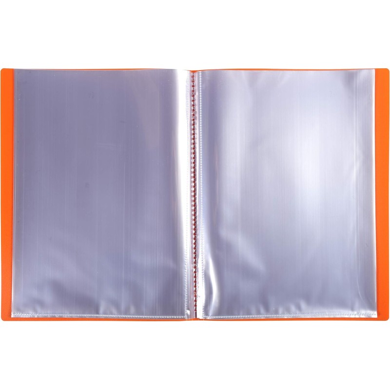 Exacompta - réf. 88824e - carton de 8 protèges-documents opak - 80 pochettes cristal lisse - 160 vues - pour format a4 - dimensi