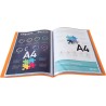 Exacompta - réf. 88824e - carton de 8 protèges-documents opak - 80 pochettes cristal lisse - 160 vues - pour format a4 - dimensi