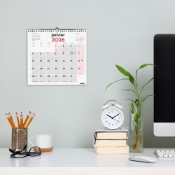 Finocam – Calendrier mural 2026 1 Mois par page Janvier – Décembre 2026 (12 mois) | Calendrier 2026 pour noter | Planificateur m