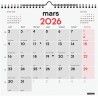 Finocam – Calendrier mural 2026 1 Mois par page Janvier – Décembre 2026 (12 mois) | Calendrier 2026 pour noter | Planificateur m